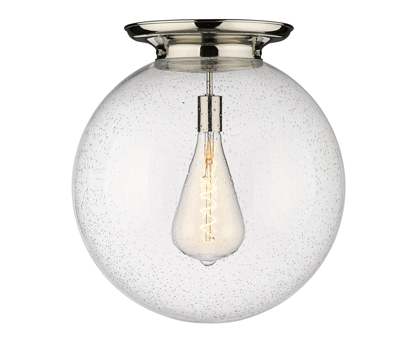 Essex Flush Mount Satin Nickel 15.75 Inch
