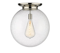 Essex Flush Mount Satin Nickel 15.75 Inch