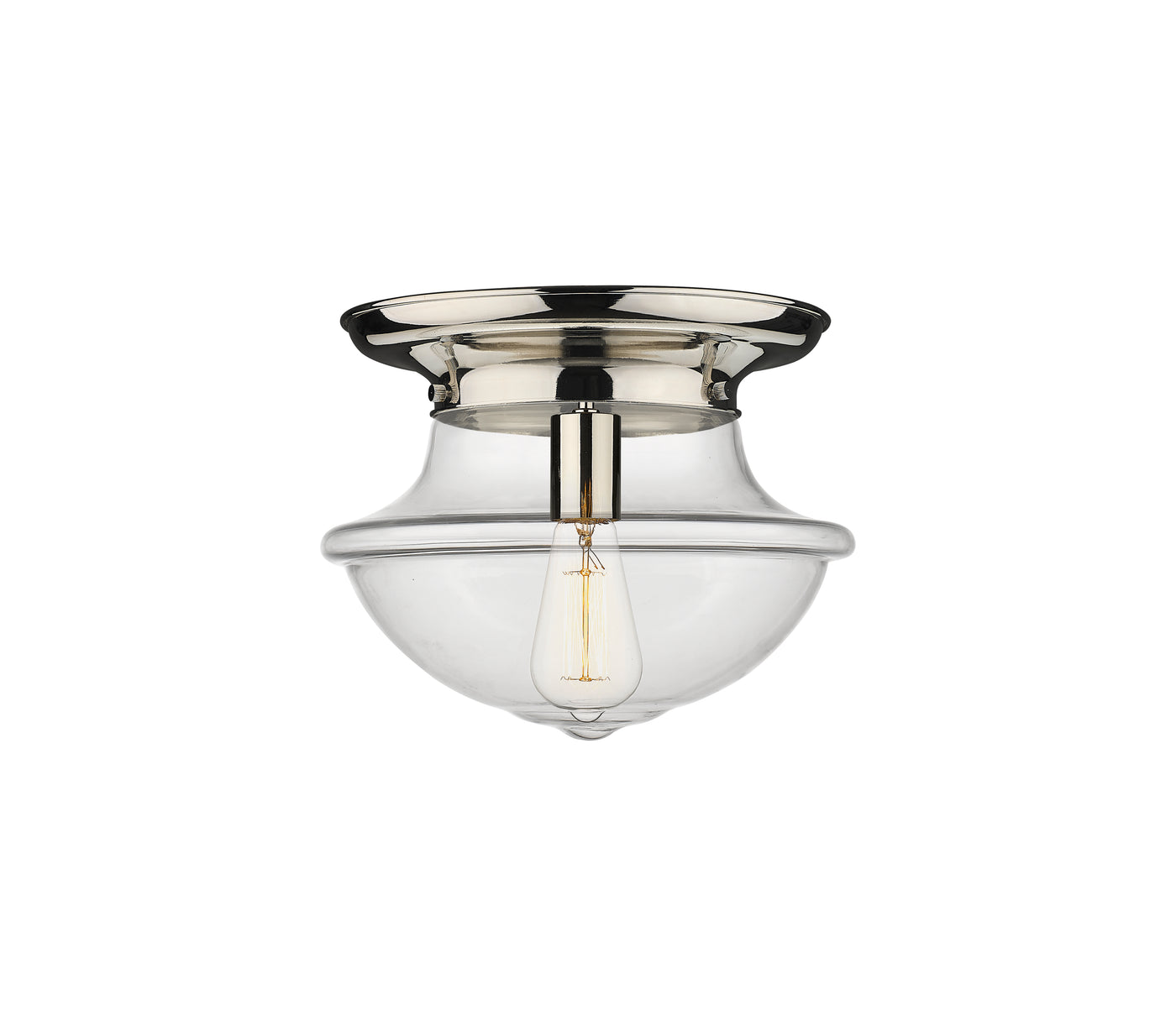 Essex Flush Mount Satin Nickel Cast Brass