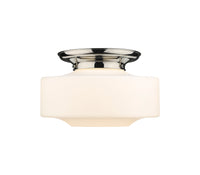 Essex Flush Mount Satin Nickel Cast Brass