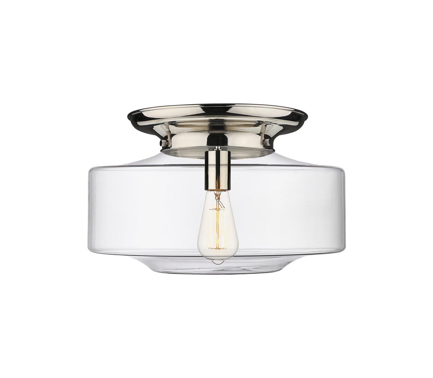 Essex Flush Mount Satin Nickel Cast Brass