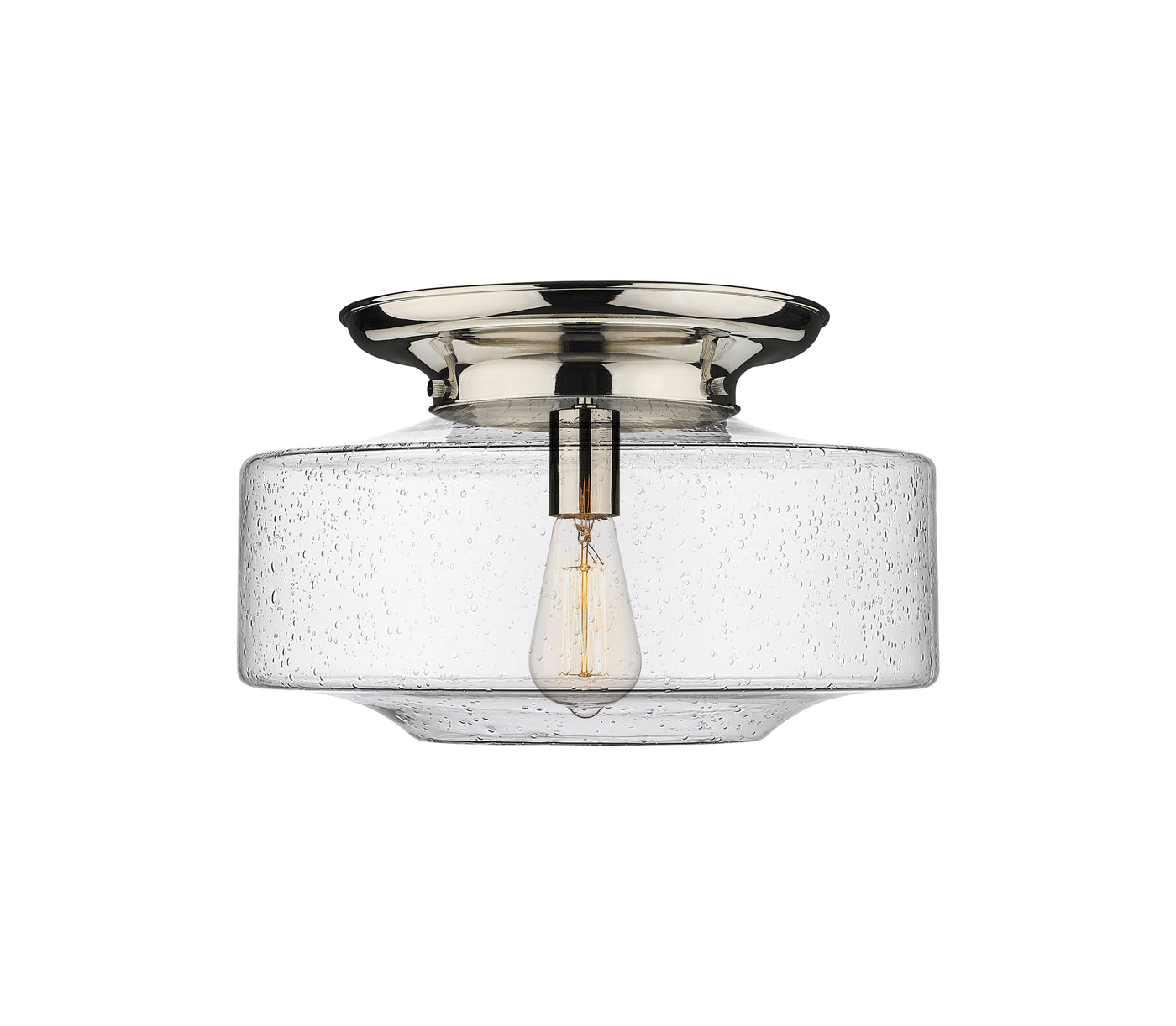 Essex Flush Mount Satin Nickel Cast Brass