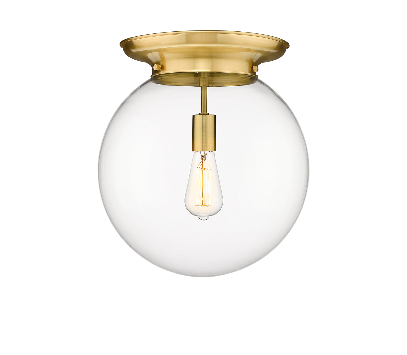 Essex Flush Mount Satin Nickel Cast Brass