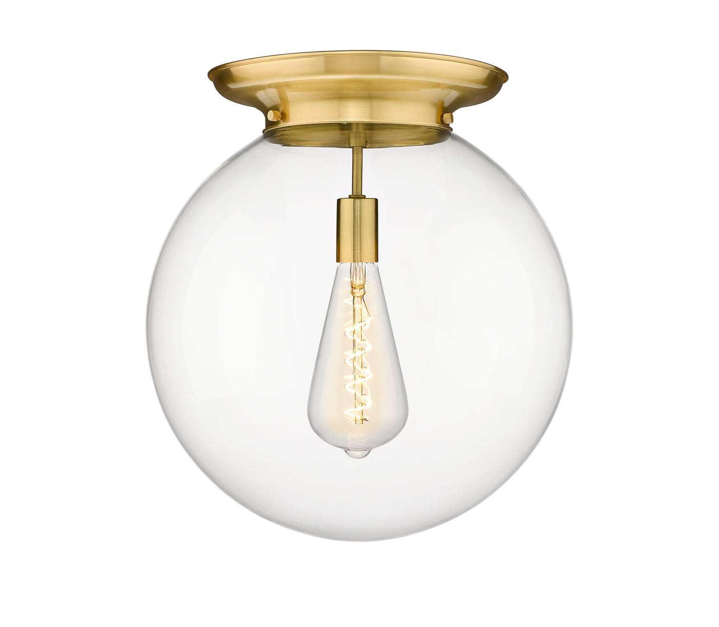 Essex Flush Mount Satin Nickel Brass