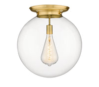 Essex Flush Mount Satin Nickel 15.75 Inch