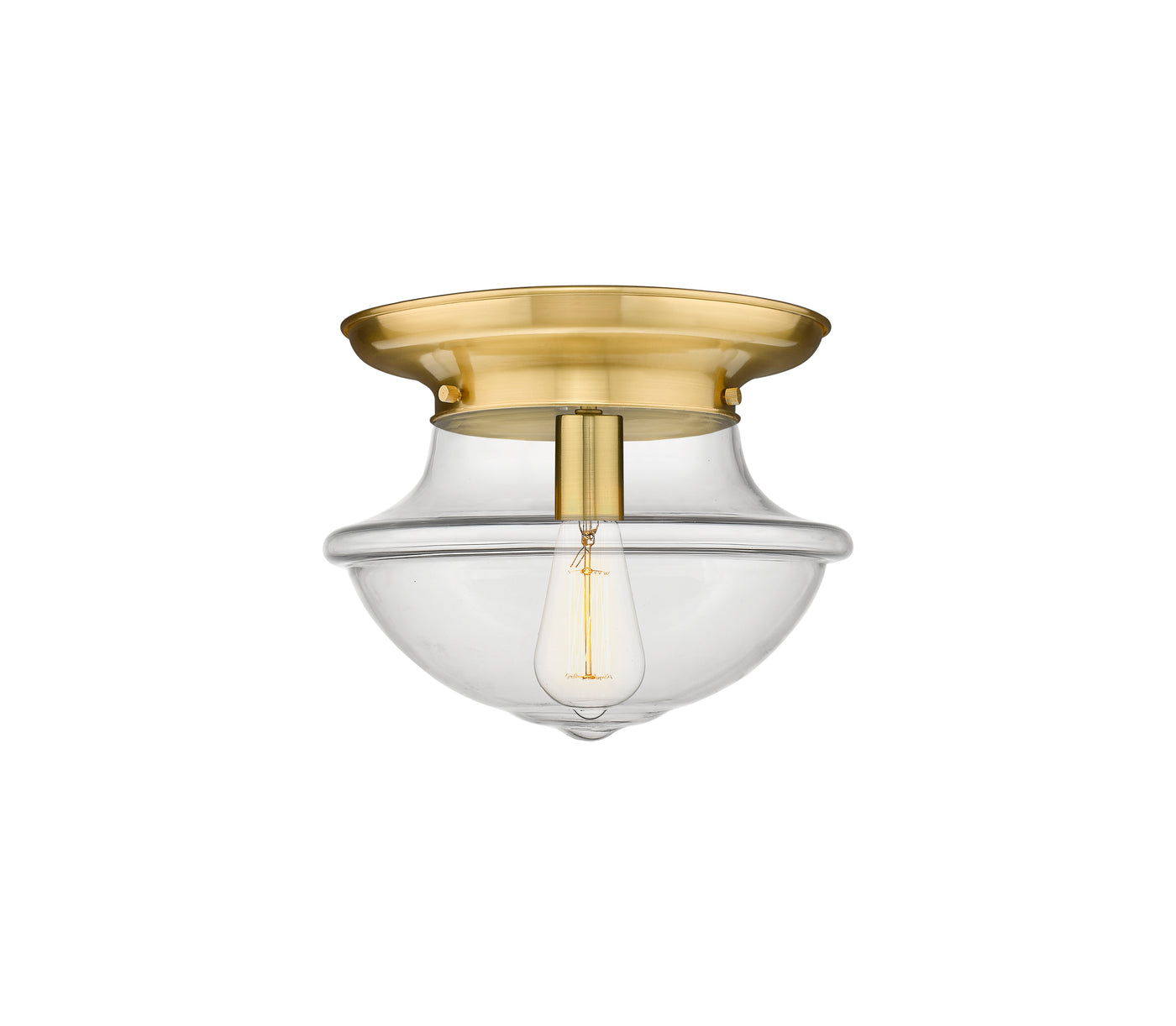Essex Flush Mount Satin Nickel Cast Brass