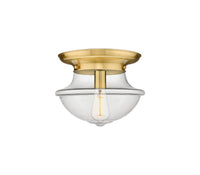 Essex Flush Mount Satin Nickel Cast Brass