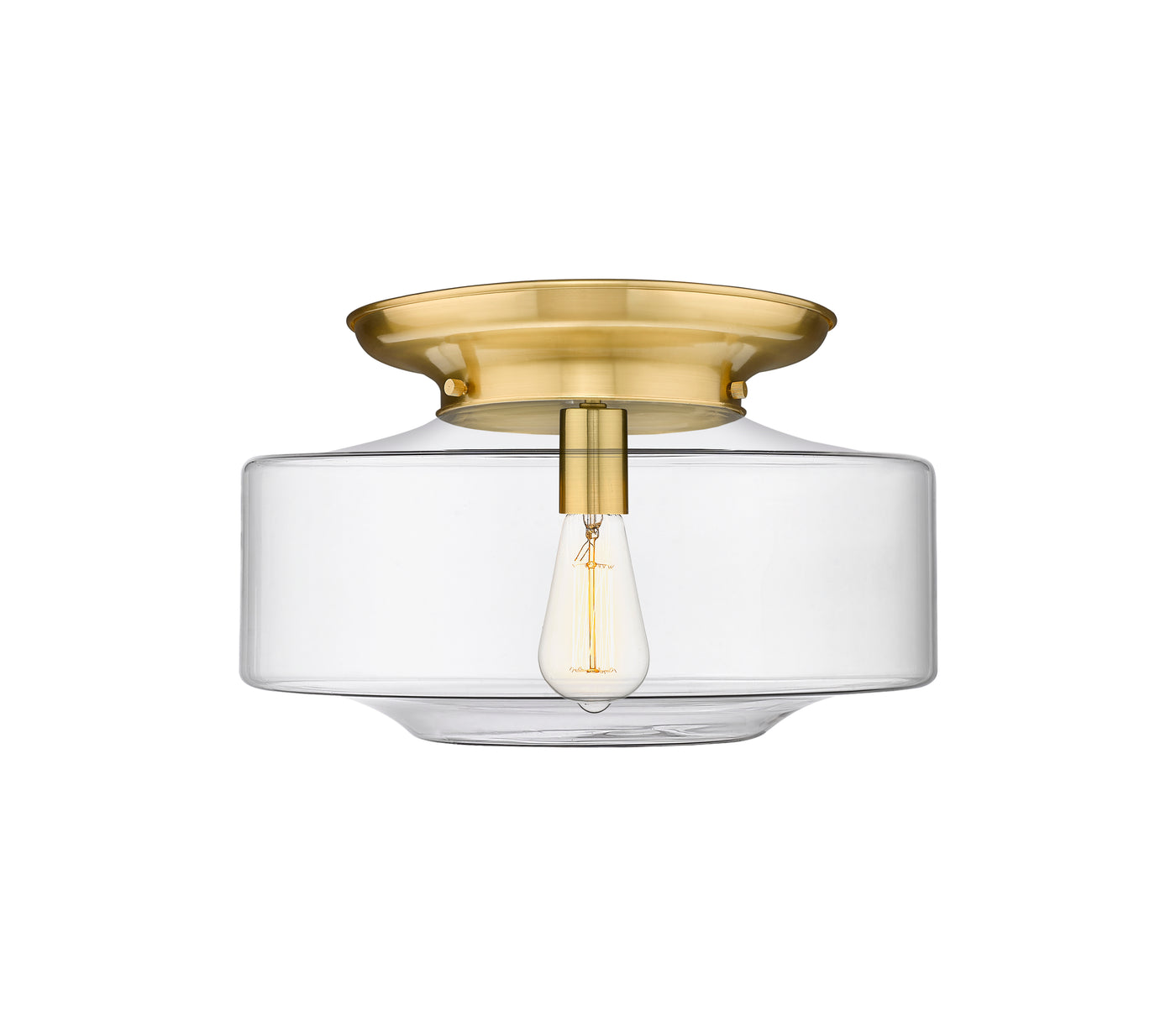 Essex Flush Mount Satin Nickel Cast Brass