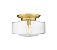 Essex Flush Mount Satin Nickel Cast Brass