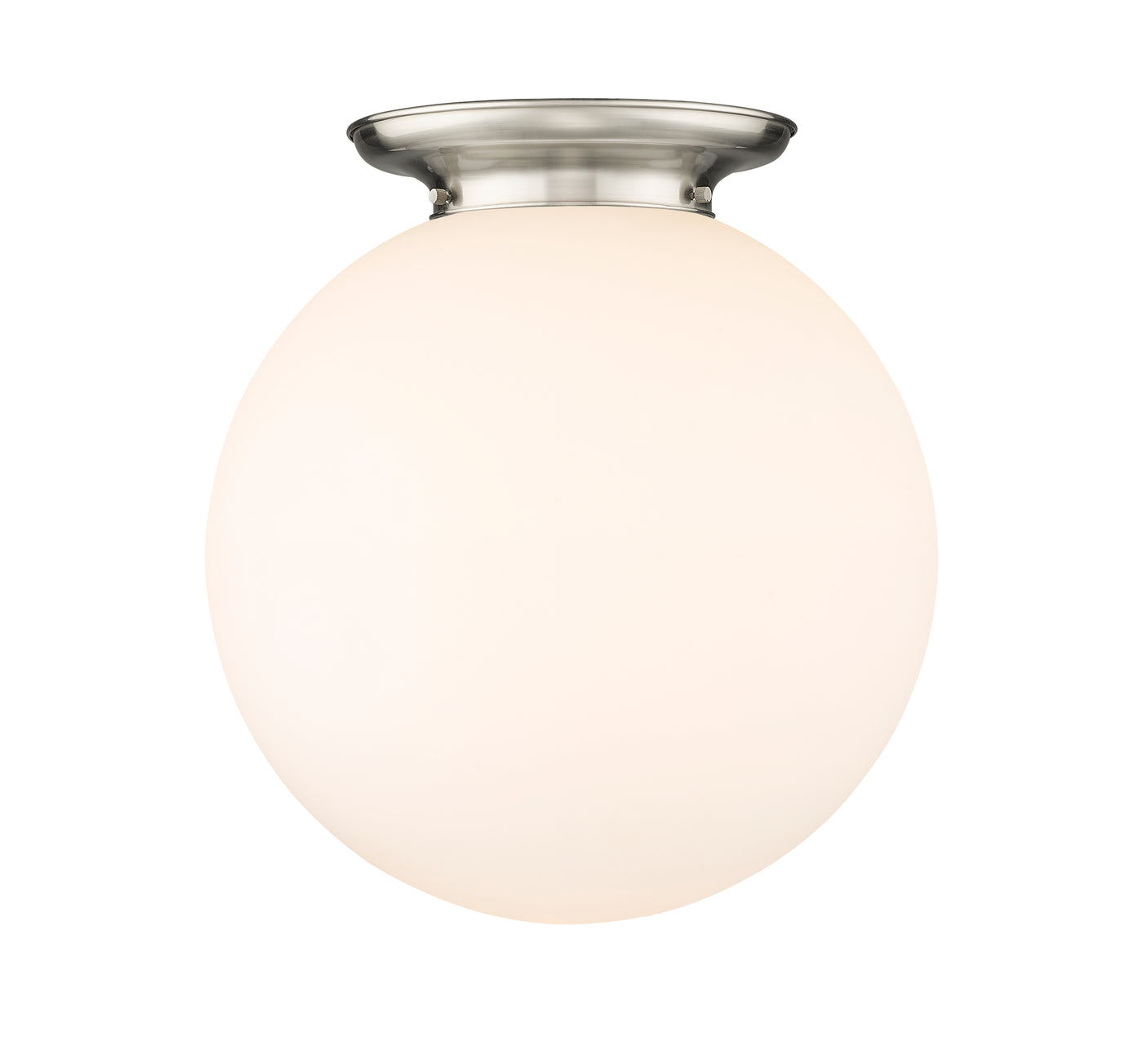 Essex Flush Mount Satin Nickel 15.75 Inch