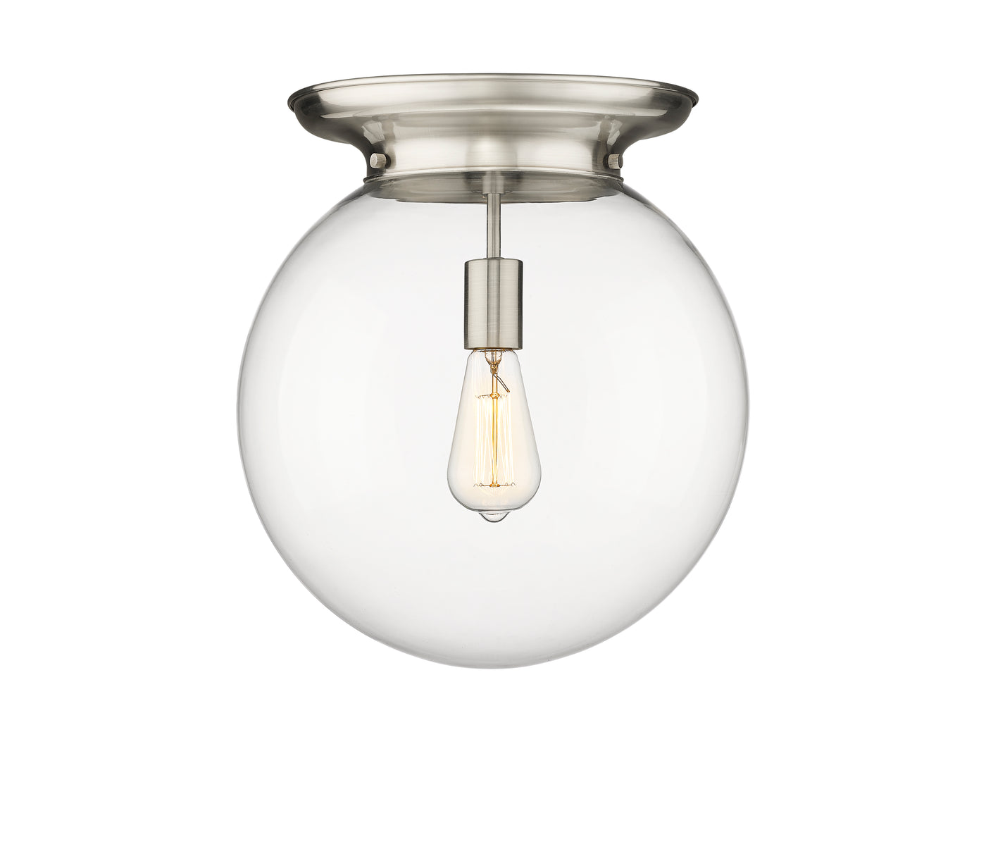 Essex Flush Mount Satin Nickel Cast Brass