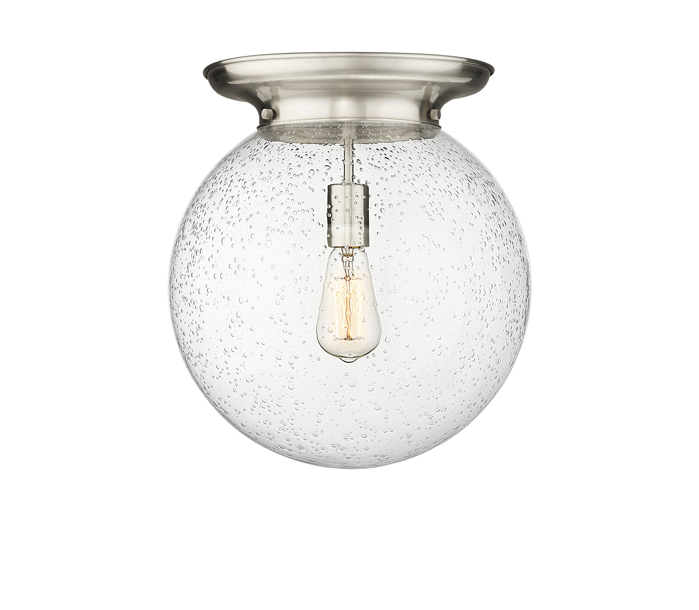 Essex Flush Mount Satin Nickel Cast Brass
