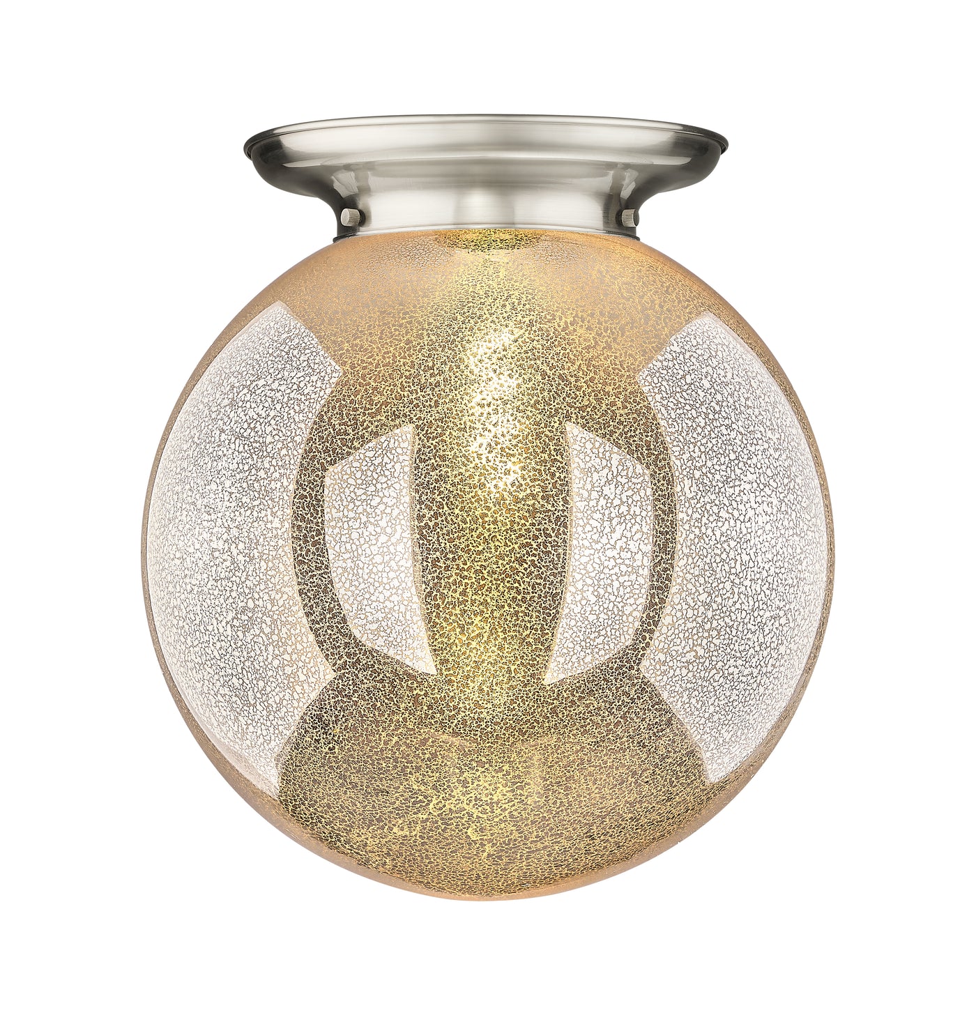 Essex Flush Mount Satin Nickel Brass