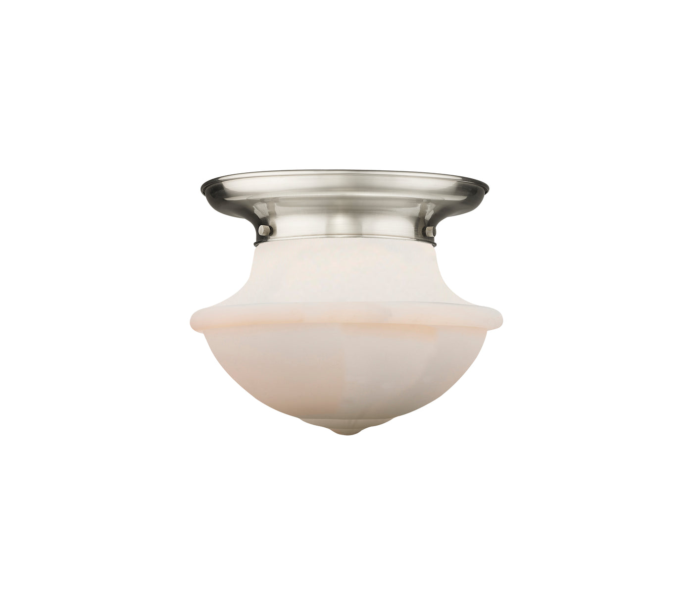Essex Flush Mount Satin Nickel Cast Brass
