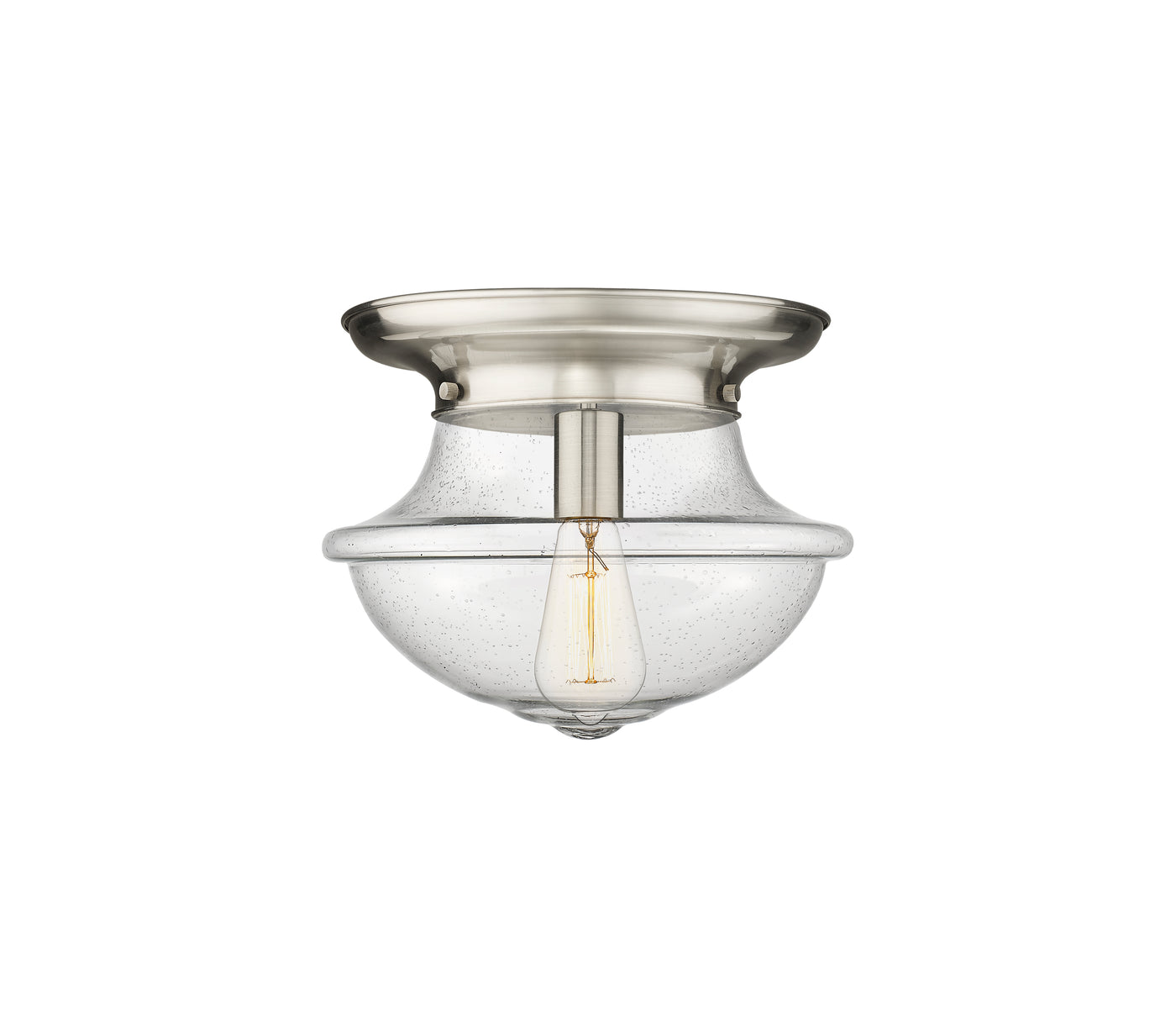 Essex Flush Mount Satin Nickel Cast Brass