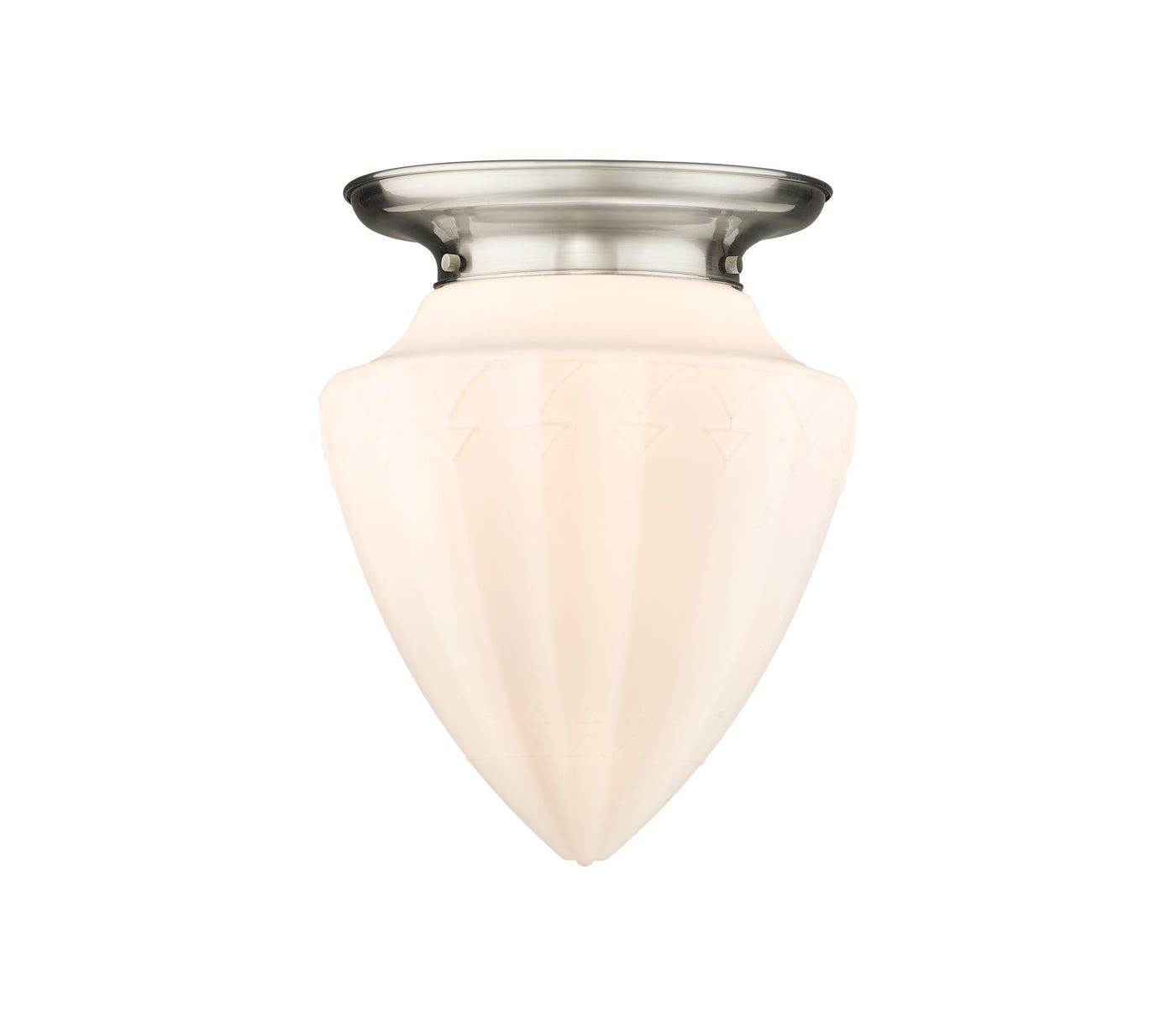 Essex Flush Mount Satin Nickel Cast Brass