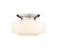 Essex Flush Mount Satin Nickel Cast Brass