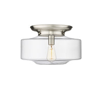 Essex Flush Mount Satin Nickel Cast Brass