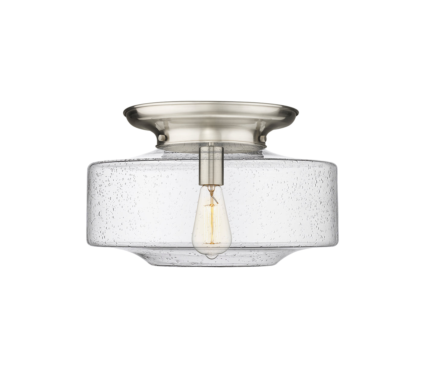 Essex Flush Mount Satin Nickel Cast Brass