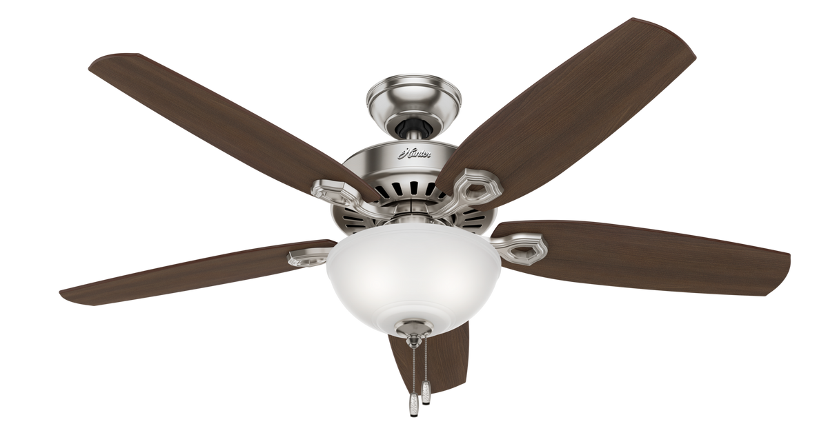 52 inch Builder Brushed Nickel LED Ceiling Fan