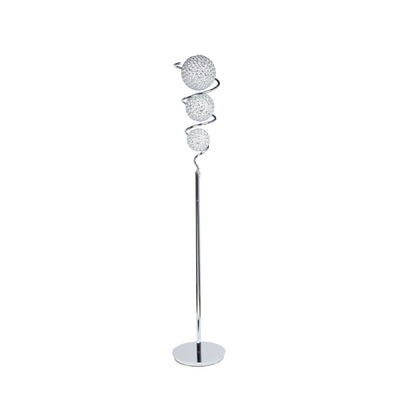 Vertical Crystal Sphere Floor Lamp | 3 Light