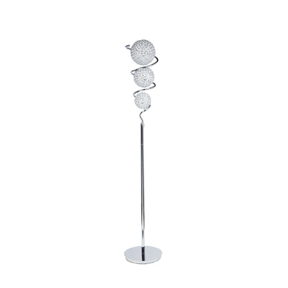 Vertical Crystal Sphere Floor Lamp | 3 Light