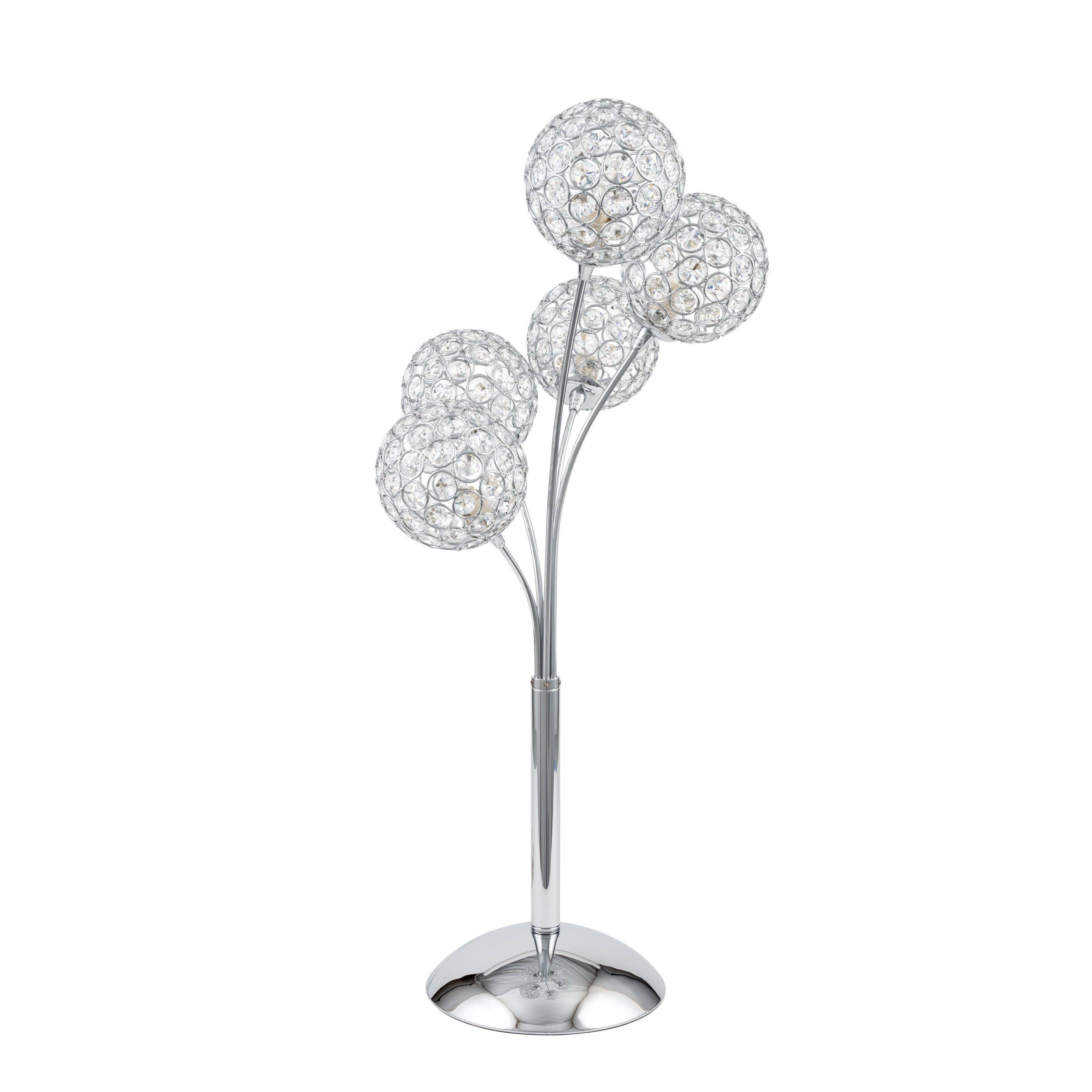 Thailand Crystal Domes Table Lamp | 5 Light