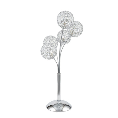 Thailand Crystal Domes Table Lamp | 5 Light