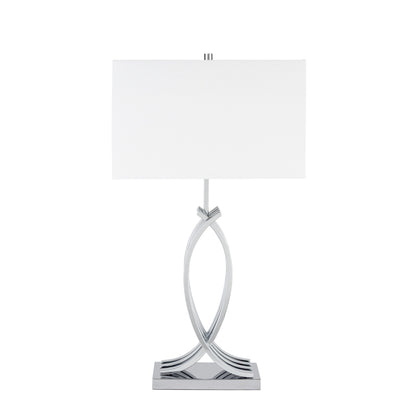 Unity in Chrome Table Lamp | 1 Light | USB Charger