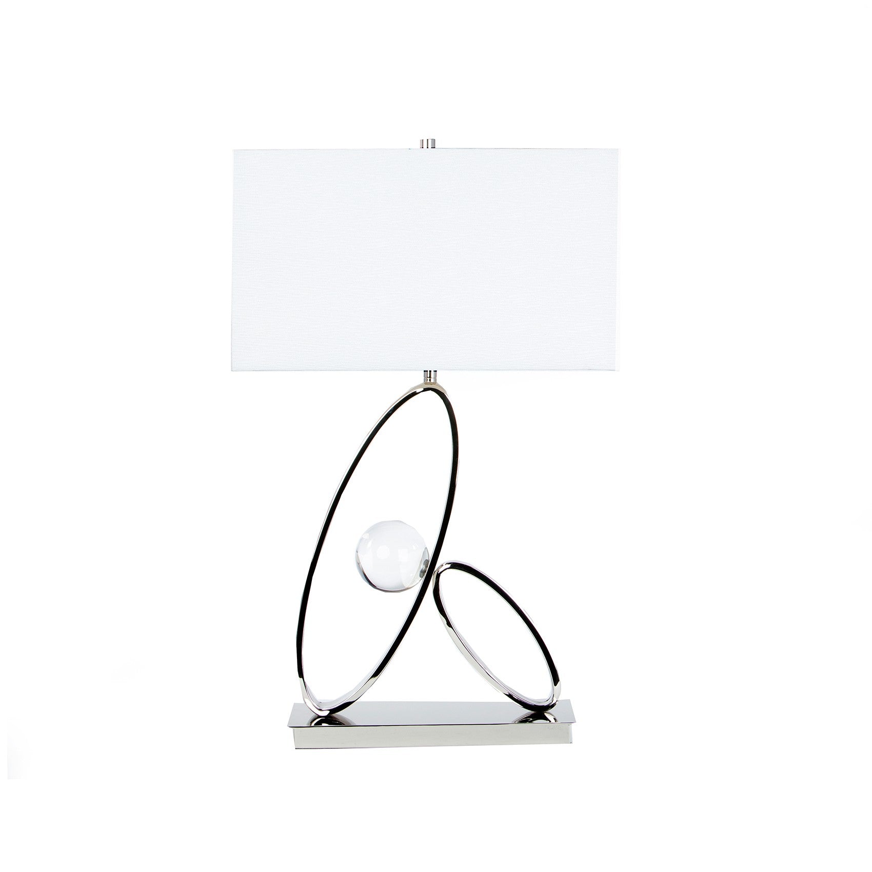 Ovals in Crystal Table Lamp | 1 Light