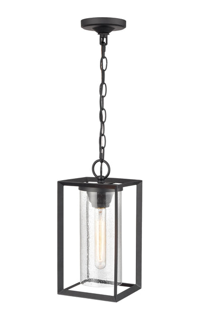 13.5'' Wheatland Powder Coated Black 1 Light Hanging Lantern