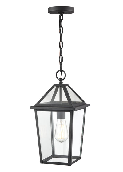 16.38'' Eston Textured Black 1 Light Hanging Lantern