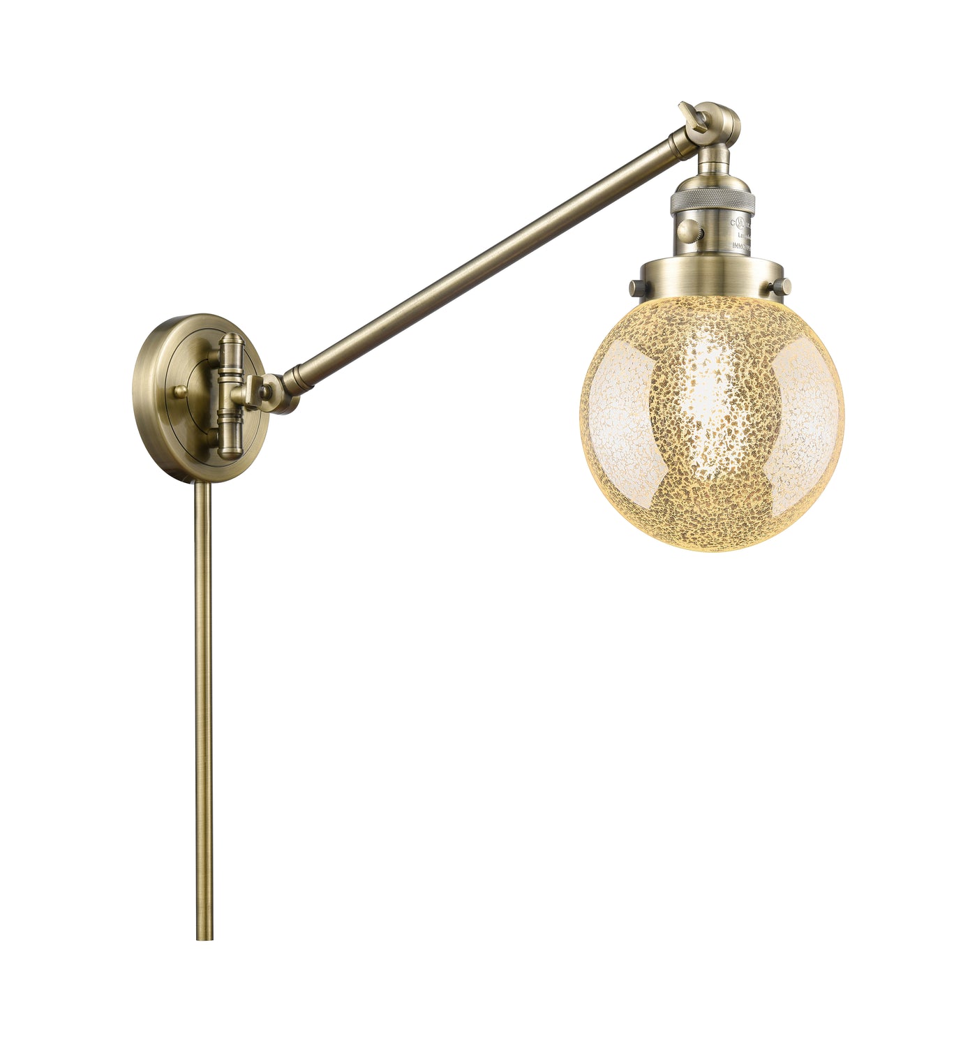 Franklin Restoration Swing Arm Cast Brass