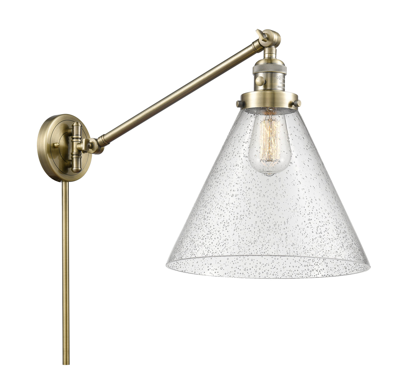 Franklin Restoration Swing Arm Cast Brass