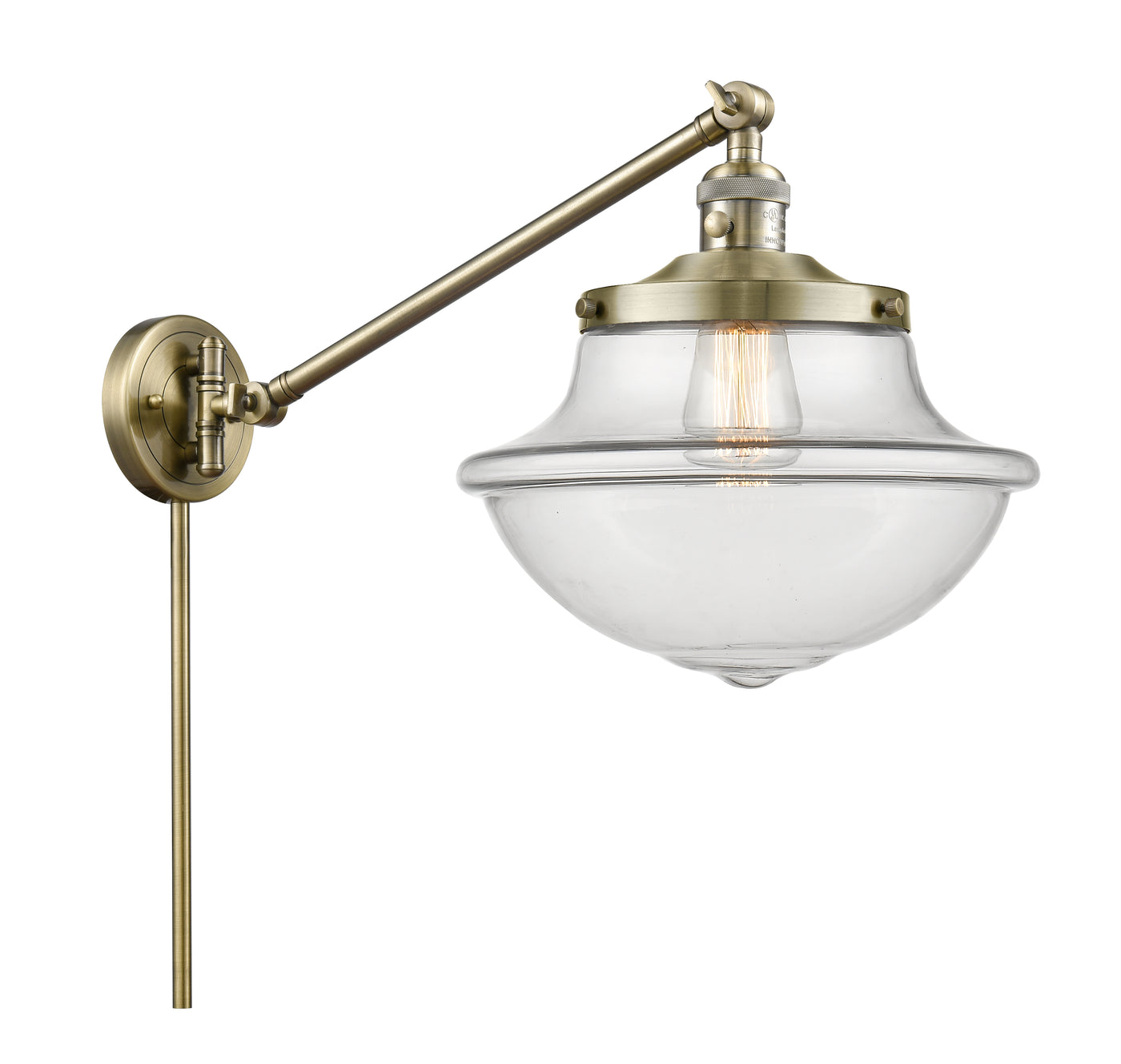 Franklin Restoration Swing Arm Cast Brass