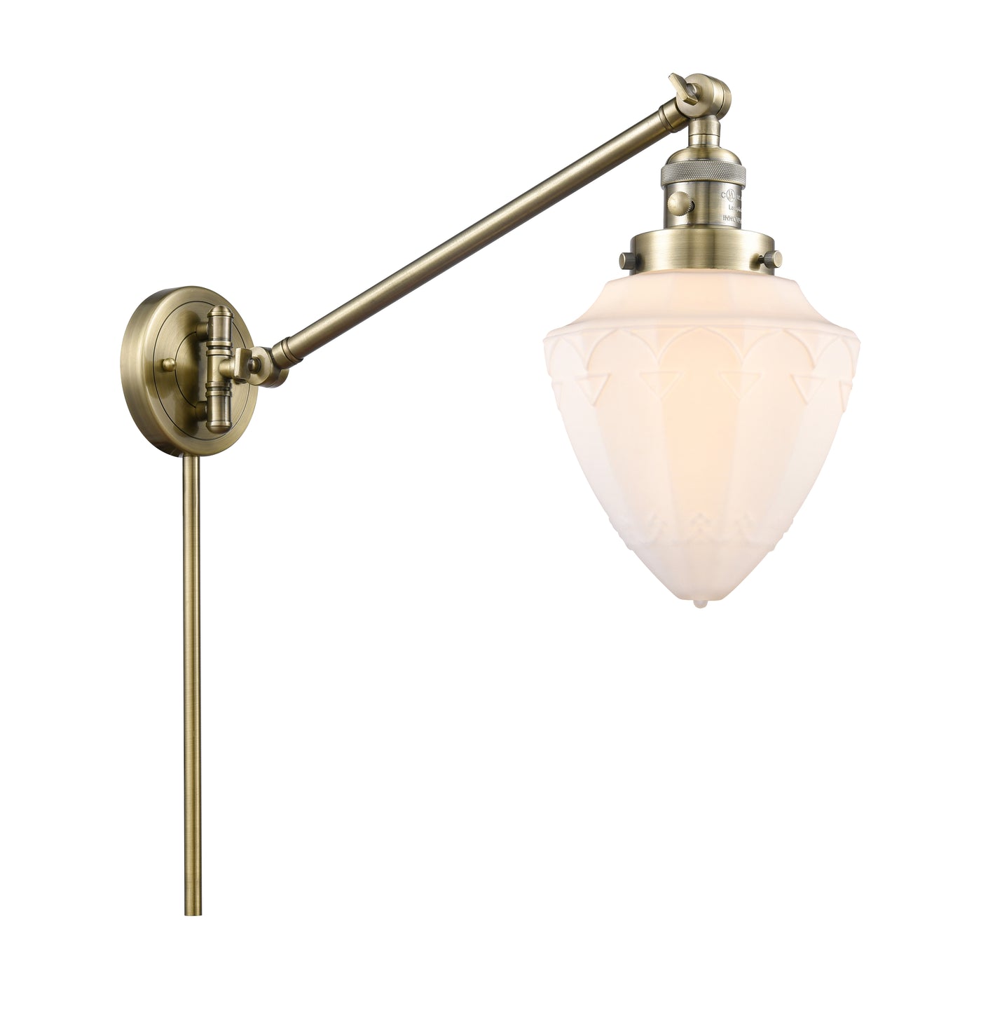 Franklin Restoration Swing Arm Cast Brass