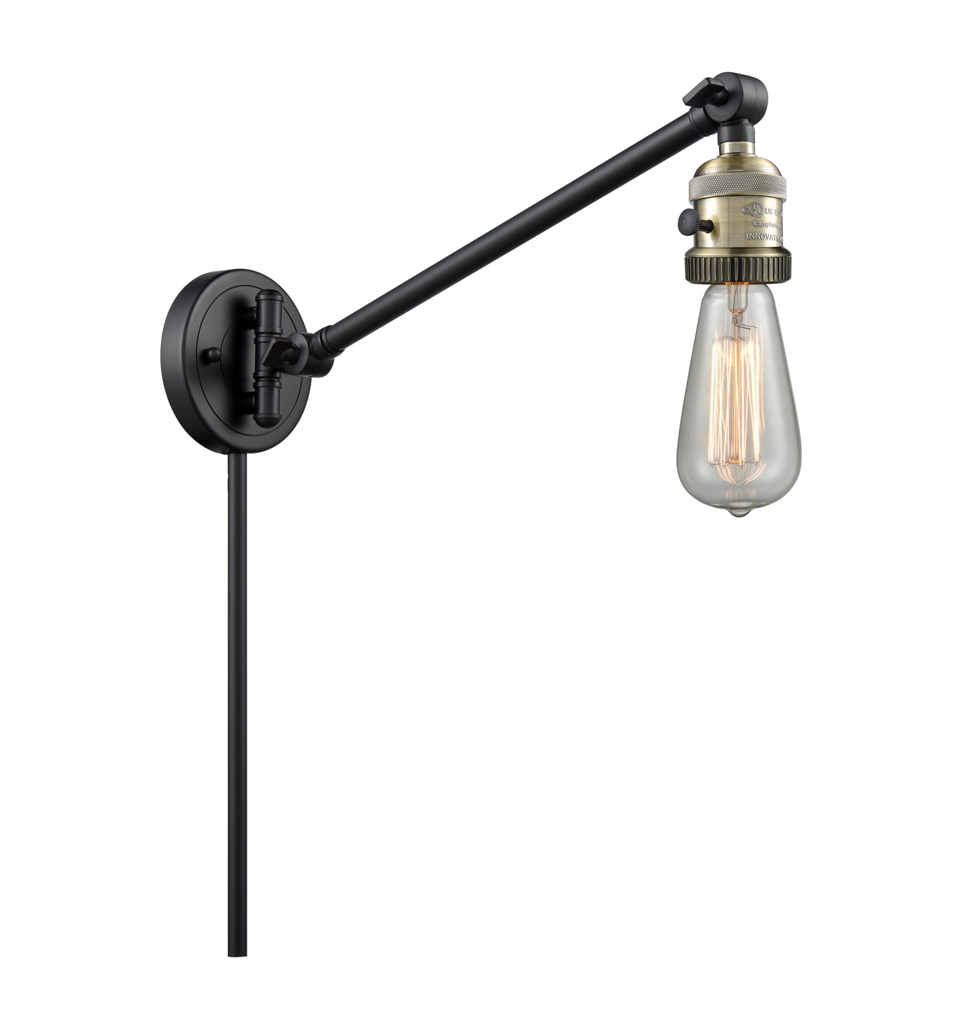 Franklin Restoration Brass Bare Bulb Light
