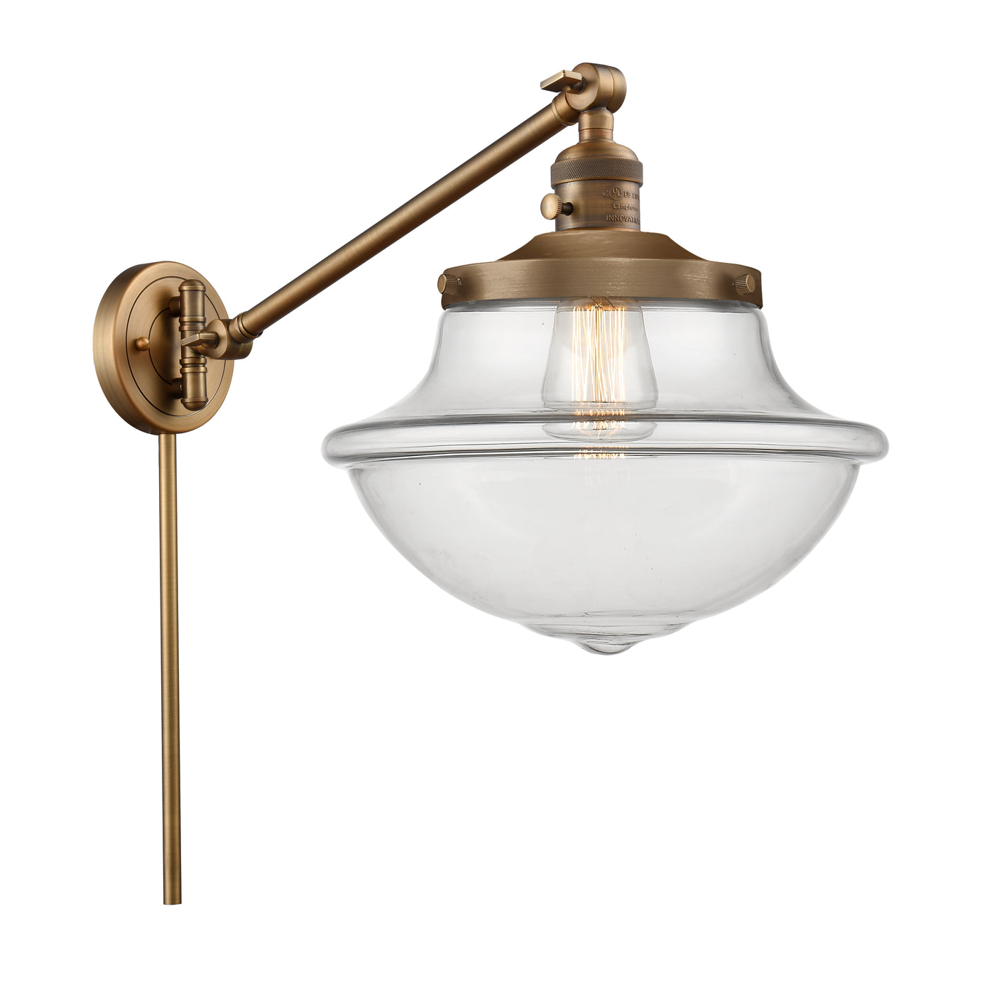 Franklin Restoration Swing Arm Cast Brass
