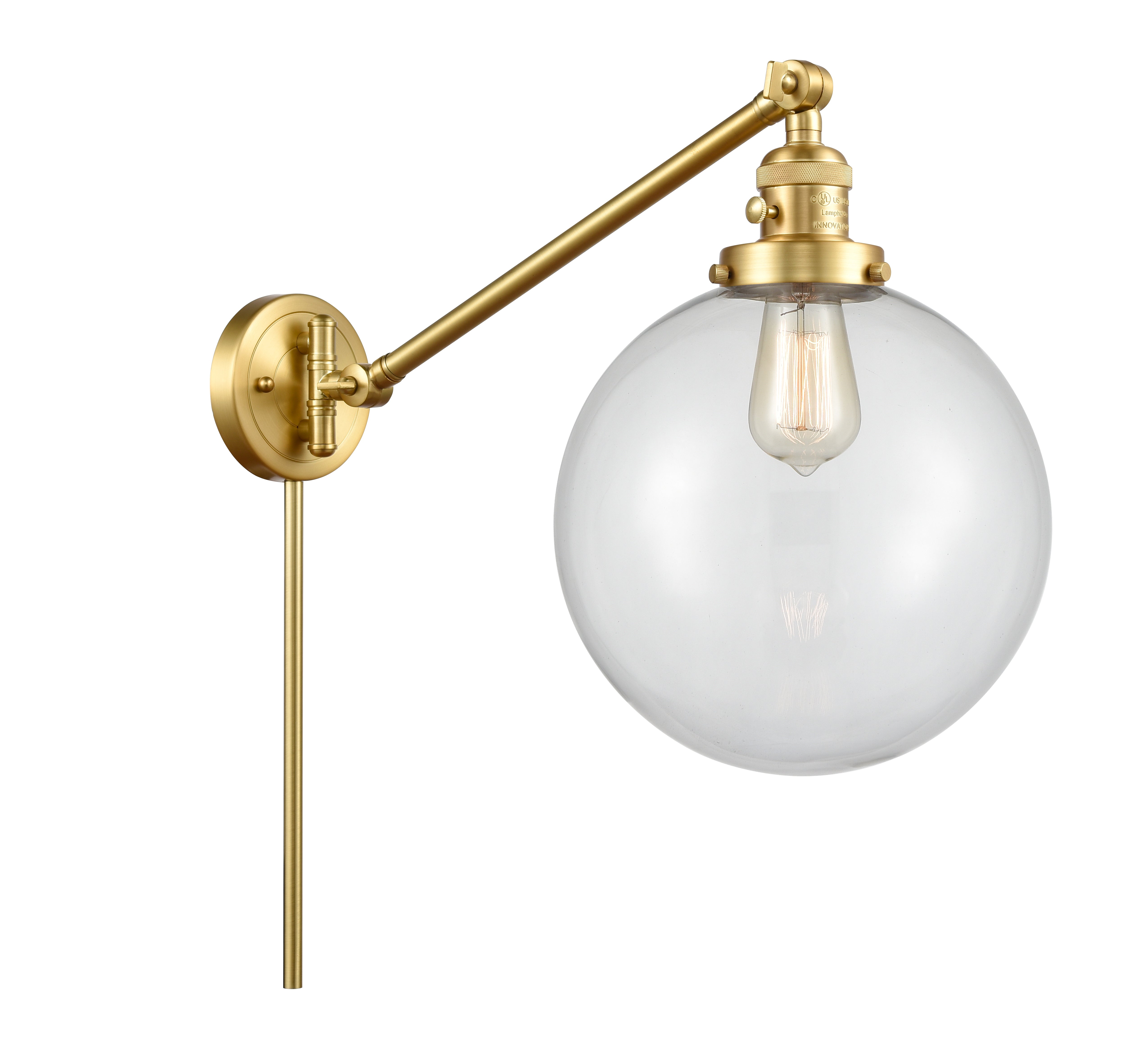 Franklin Restoration Swing Arm Cast Brass