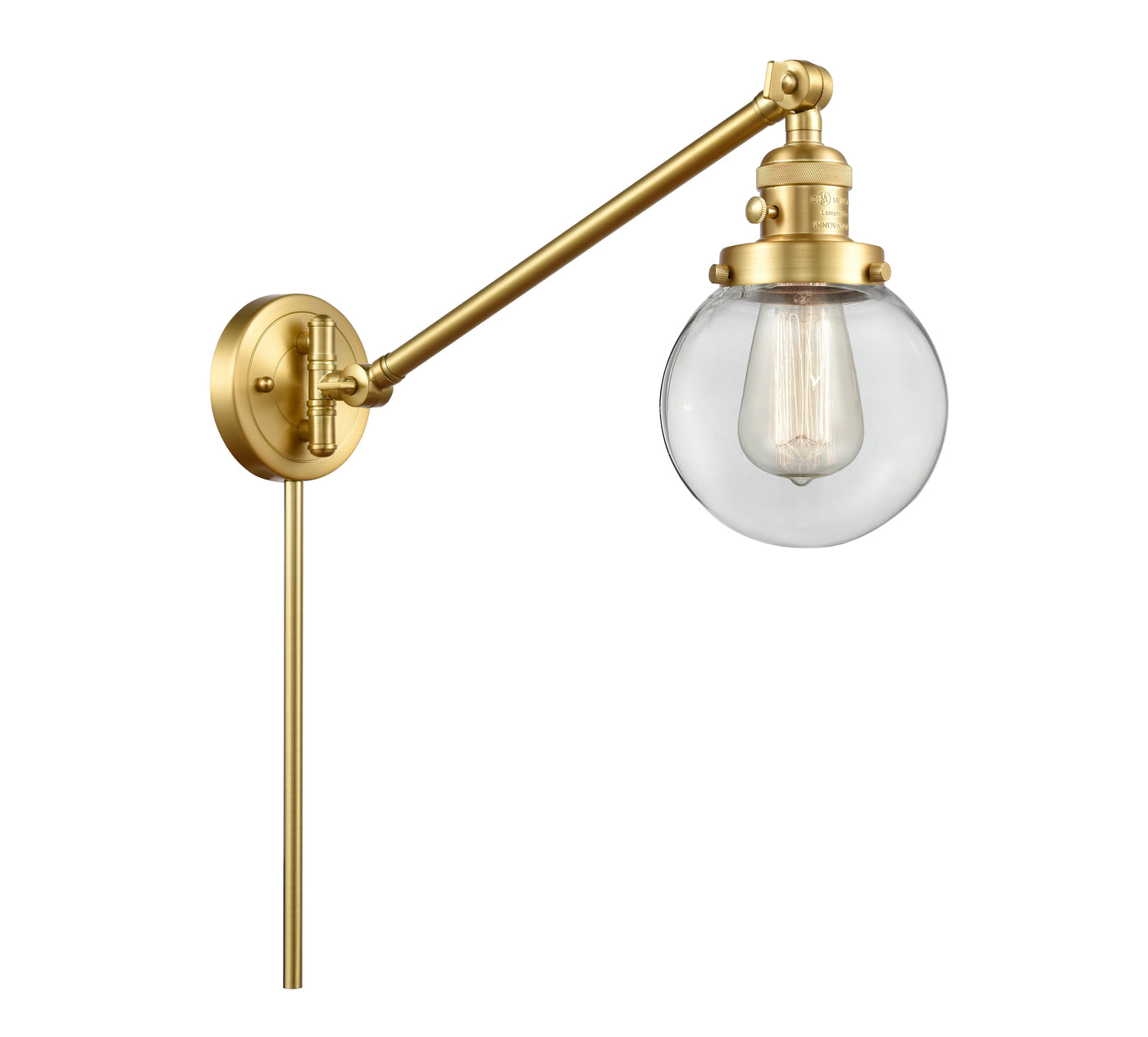 Franklin Restoration Swing Arm Cast Brass
