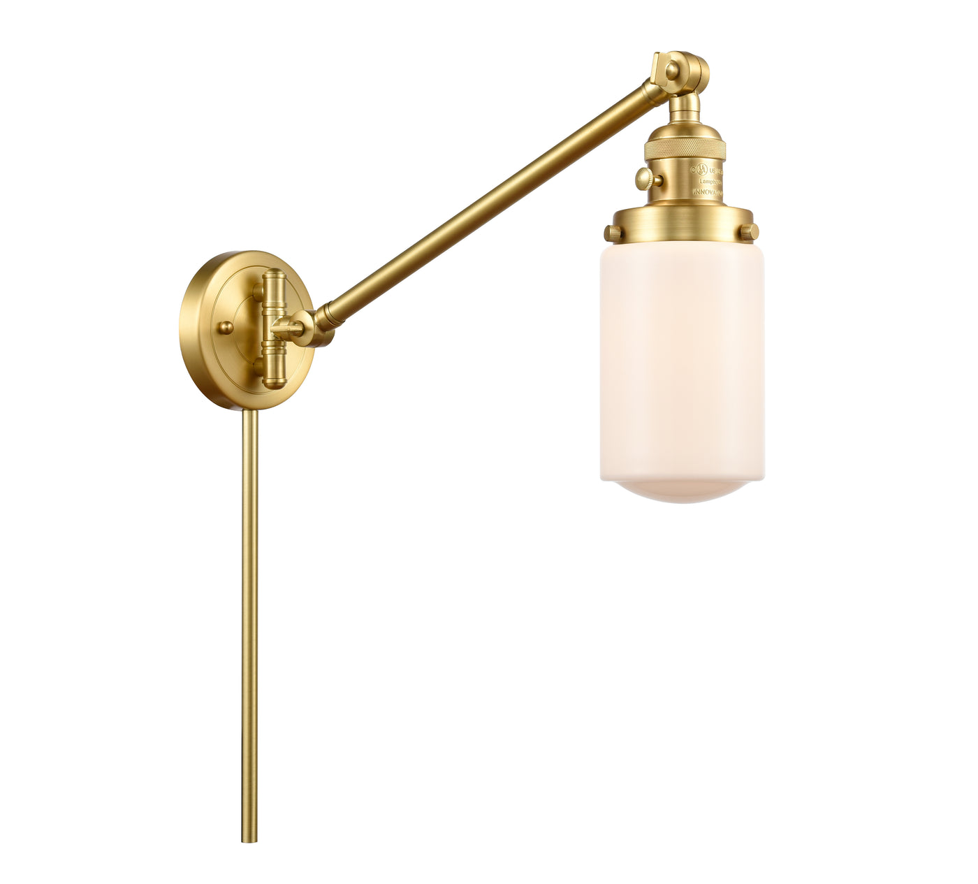 Franklin Restoration Swing Arm Cast Brass