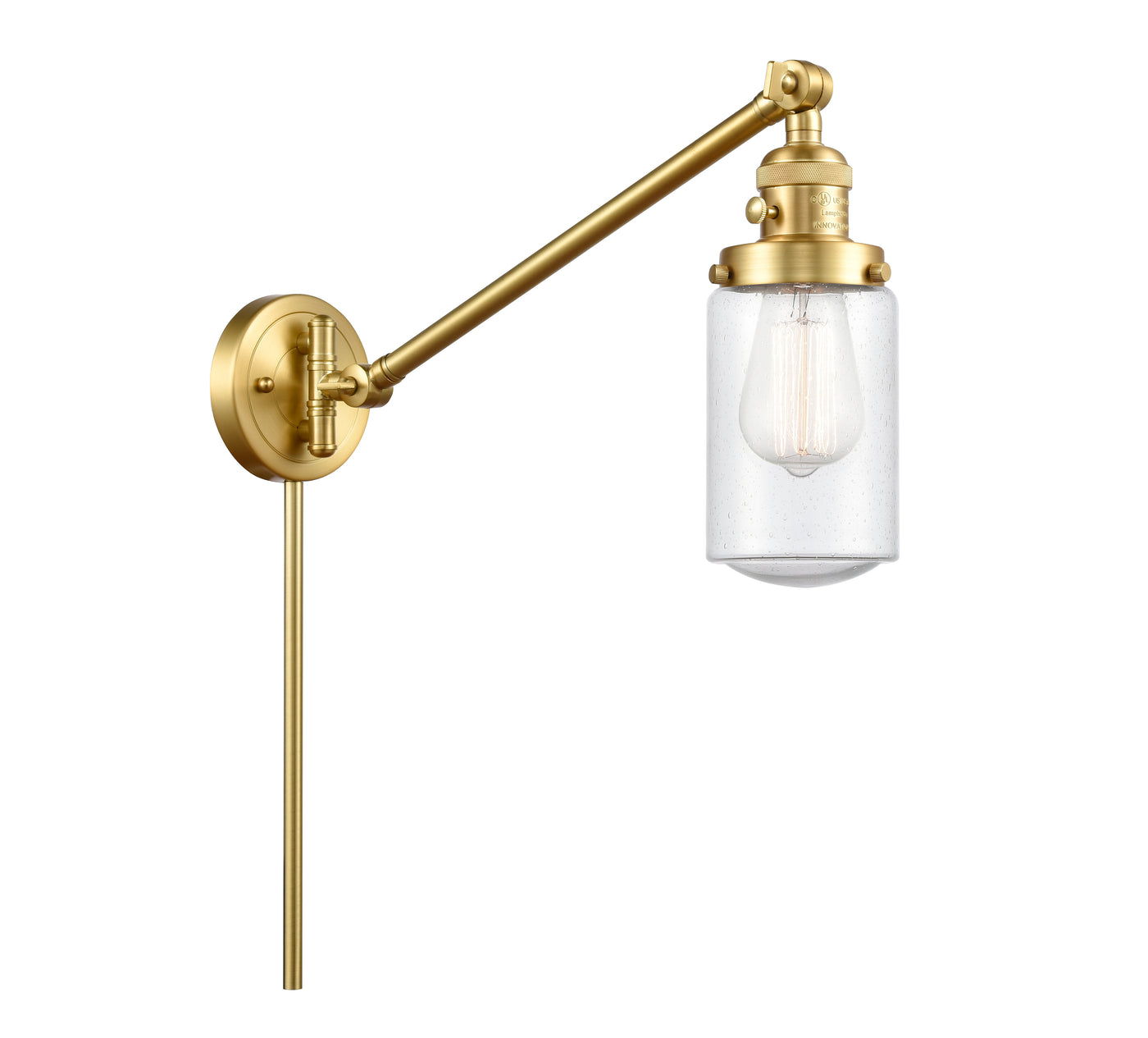 Franklin Restoration Swing Arm Cast Brass