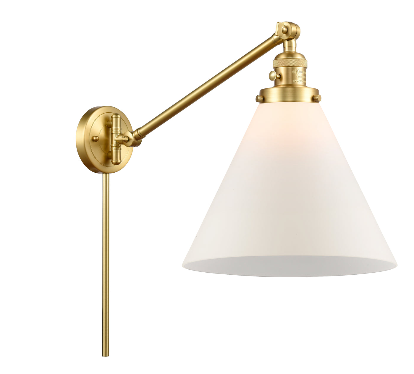 Franklin Restoration Swing Arm Cast Brass