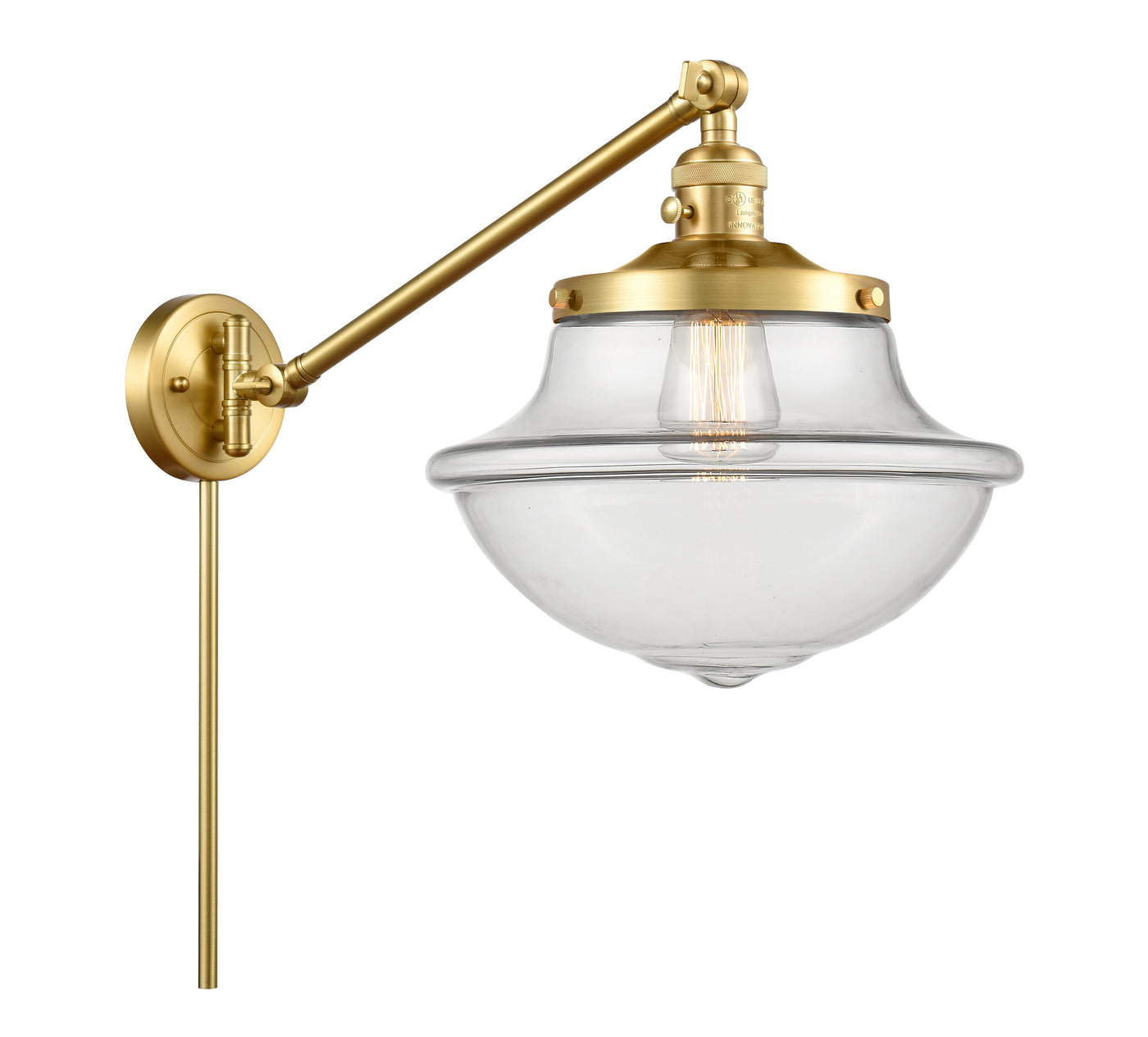Franklin Restoration Swing Arm Cast Brass