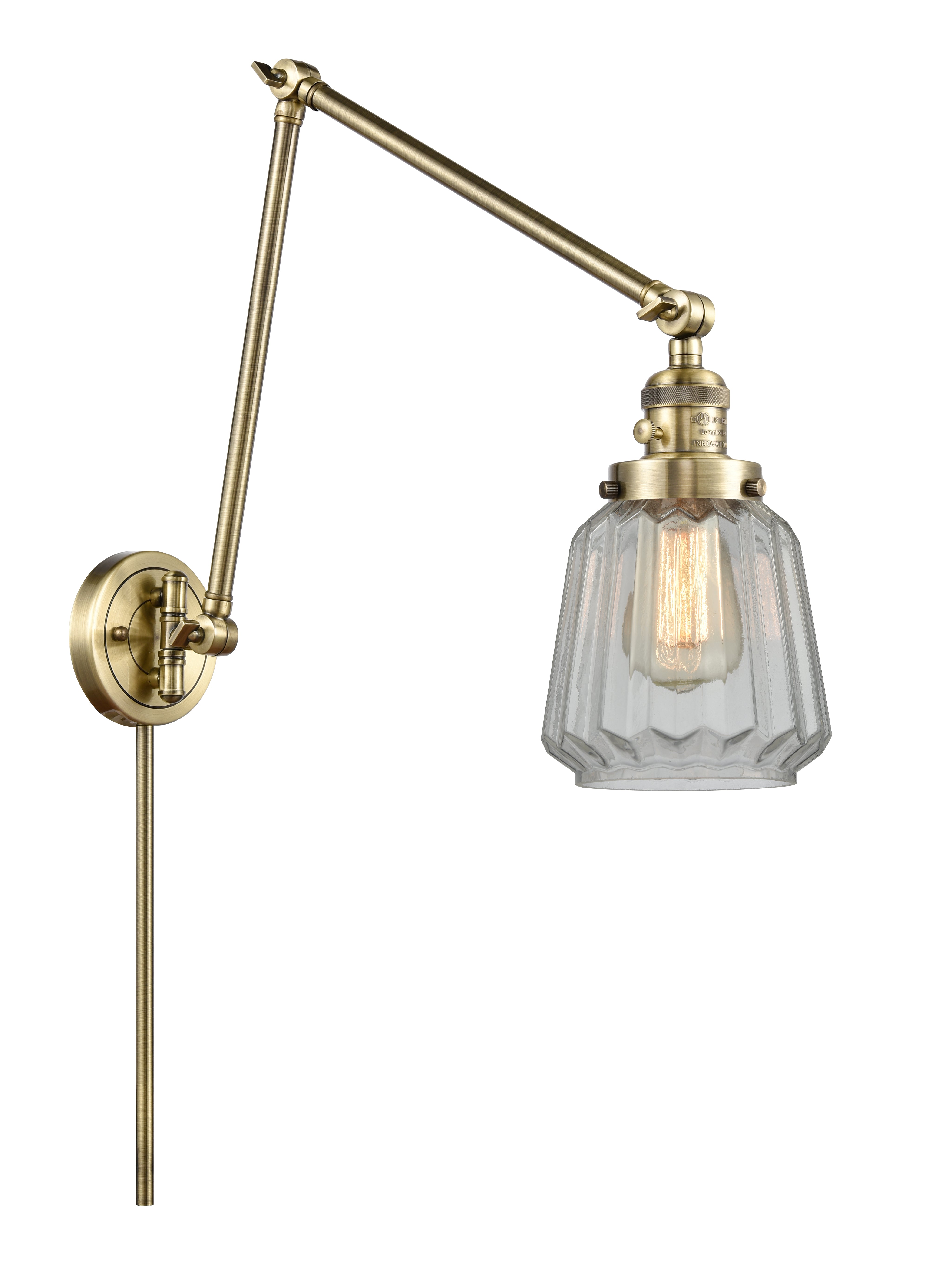 Franklin Restoration Swing Arm Cast Brass