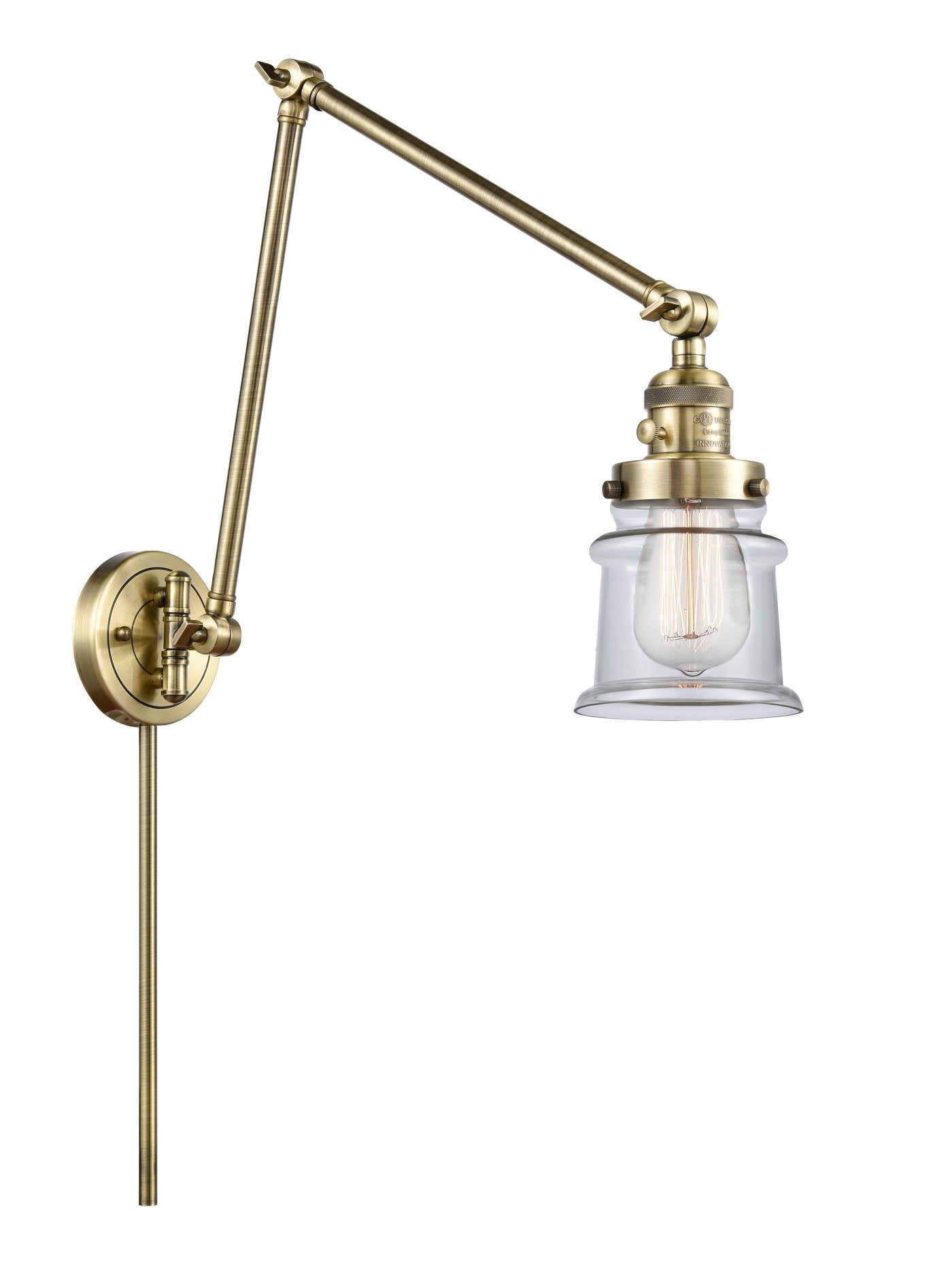Franklin Restoration Swing Arm Cast Brass