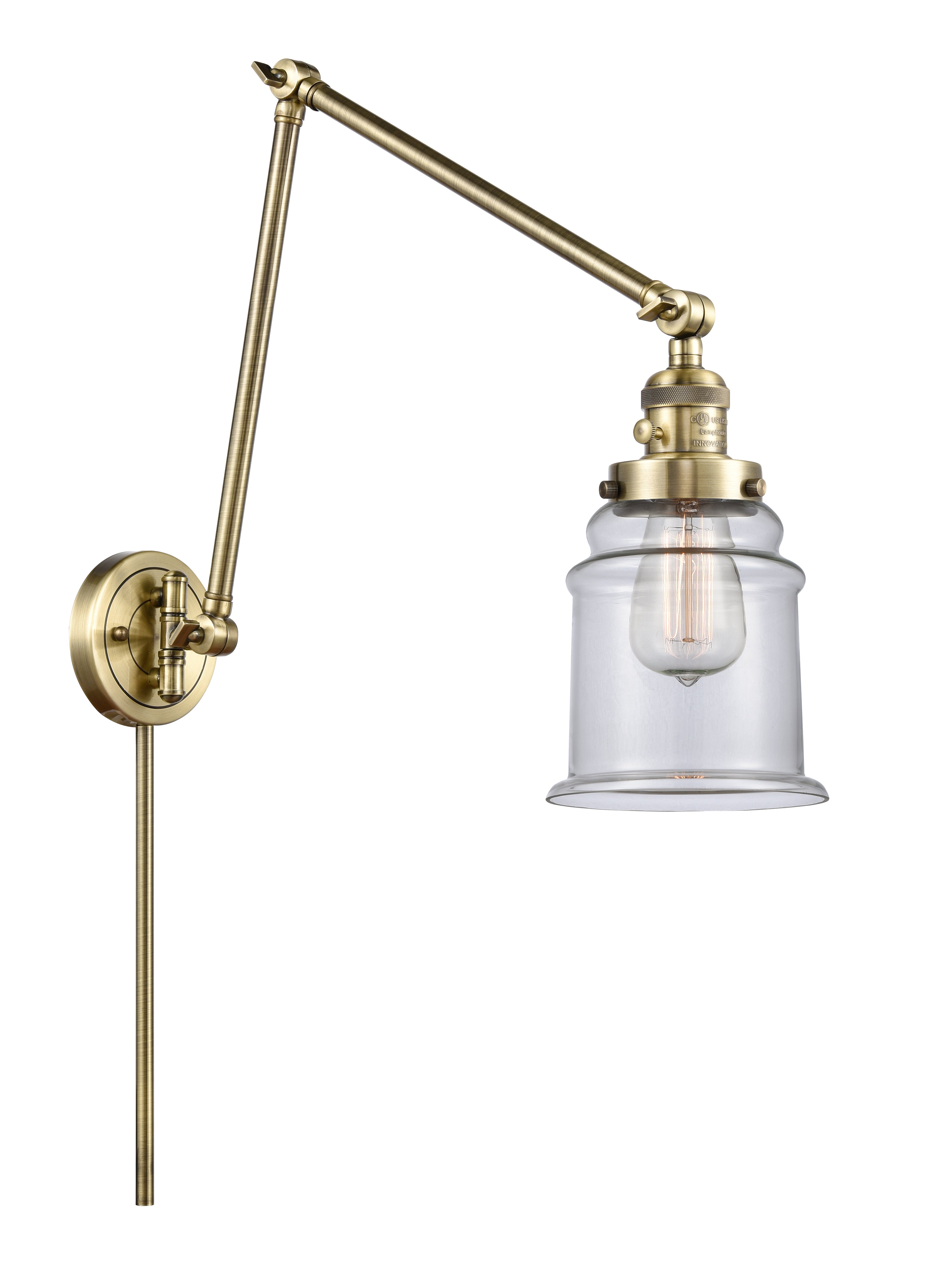 Franklin Restoration Swing Arm Cast Brass