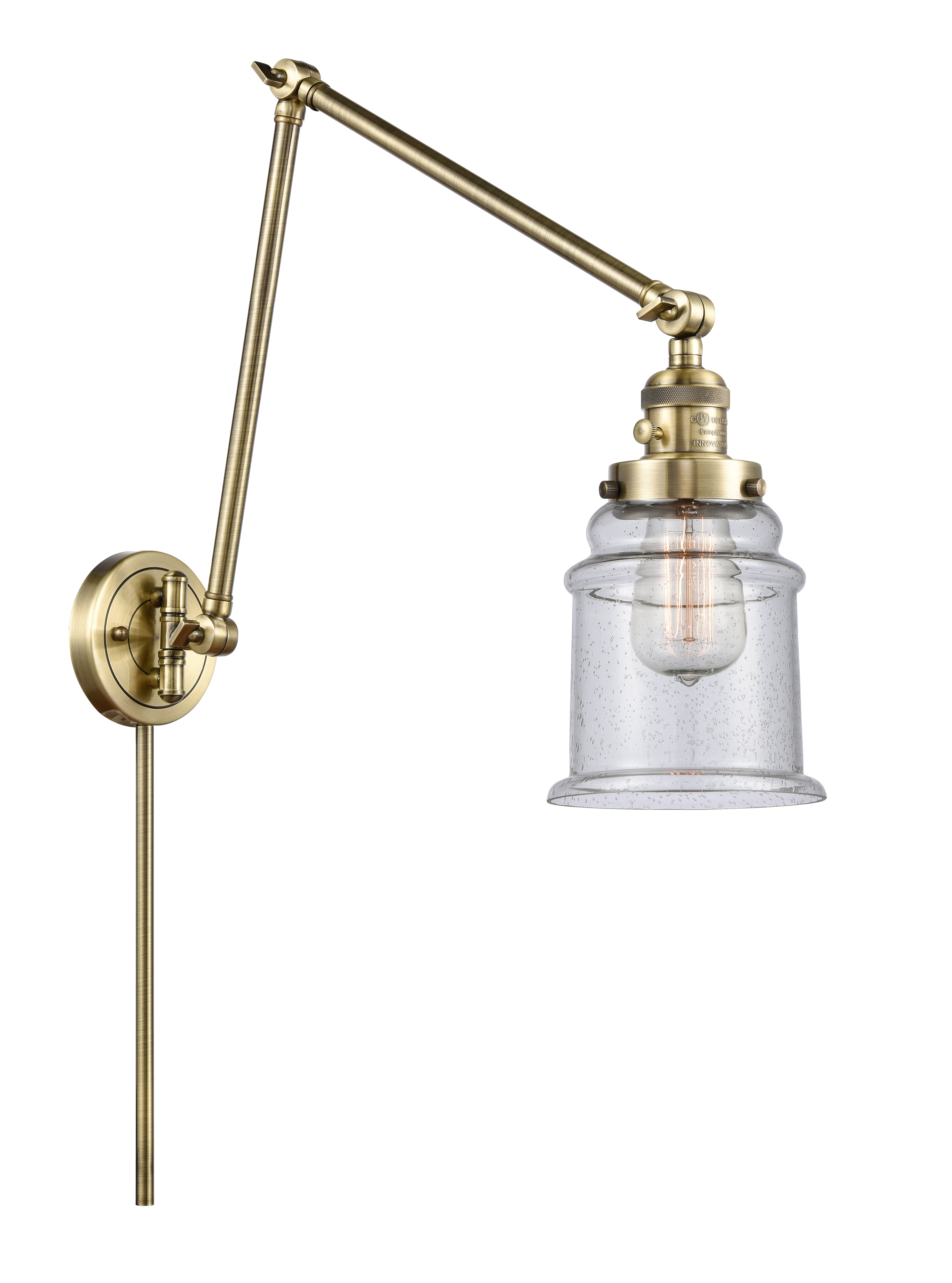 Franklin Restoration Swing Arm Cast Brass
