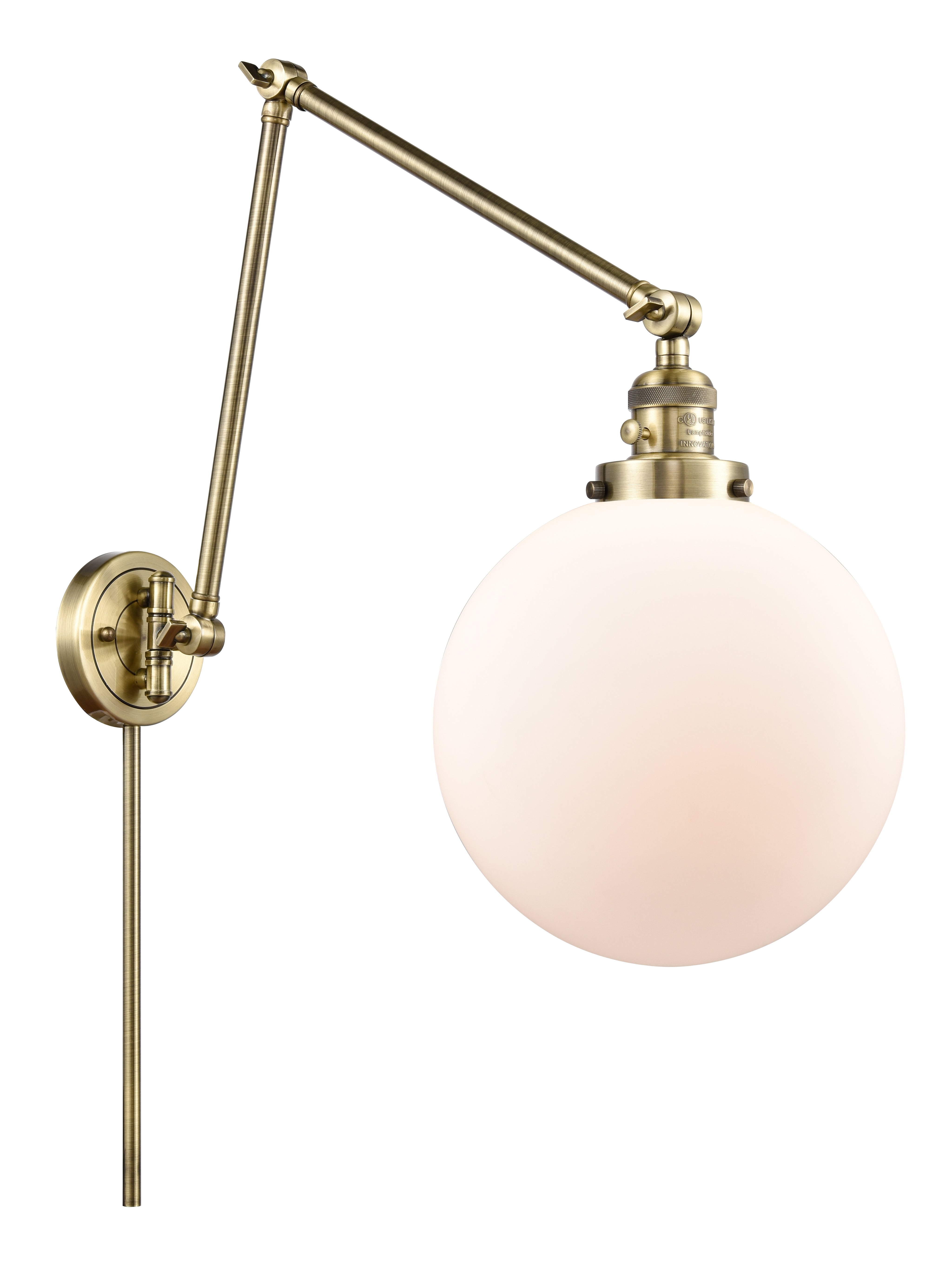 Franklin Restoration Swing Arm Cast Brass