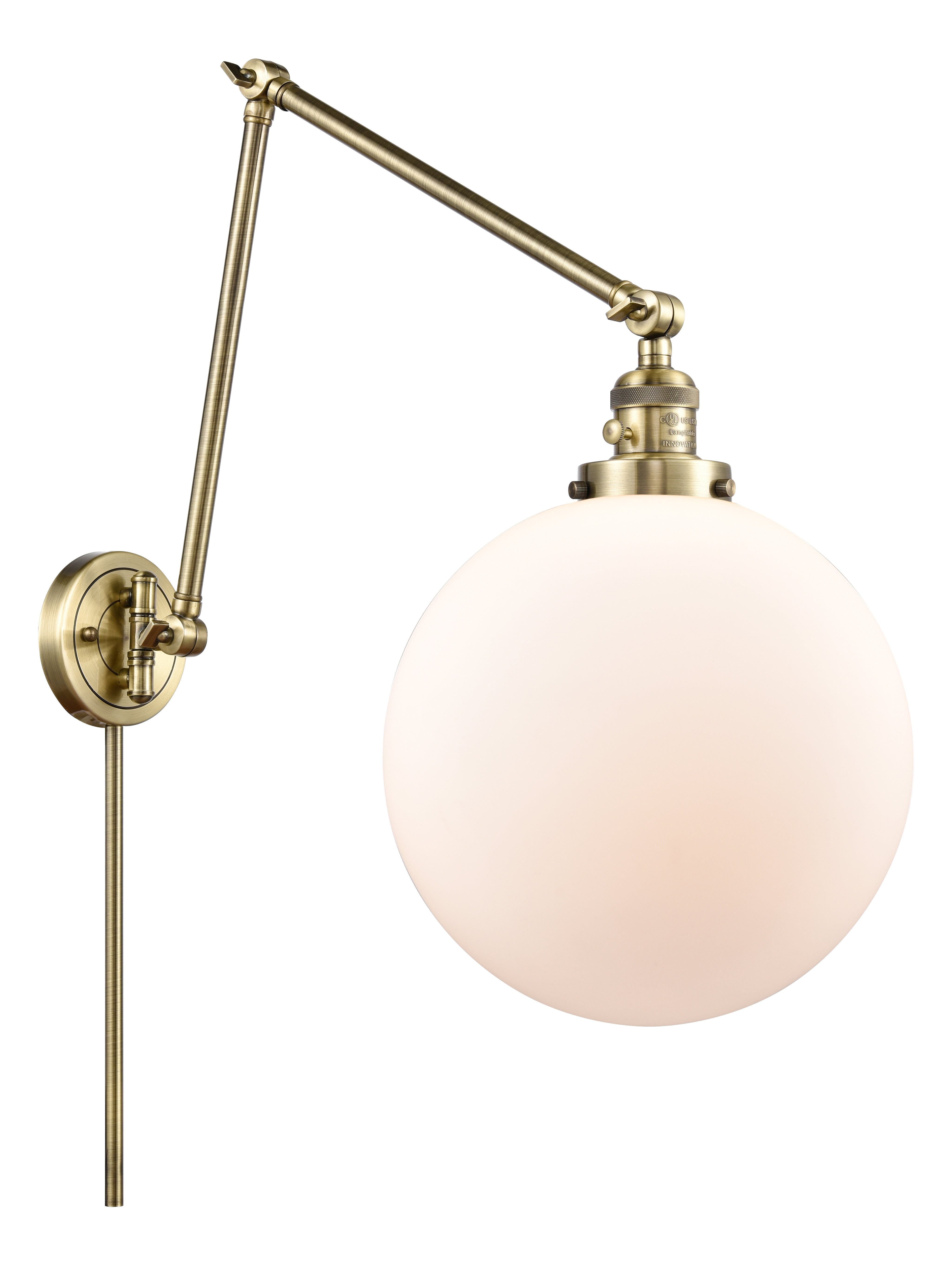 Franklin Restoration Swing Arm Cast Brass